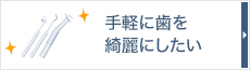 手軽に歯を綺麗にしたい